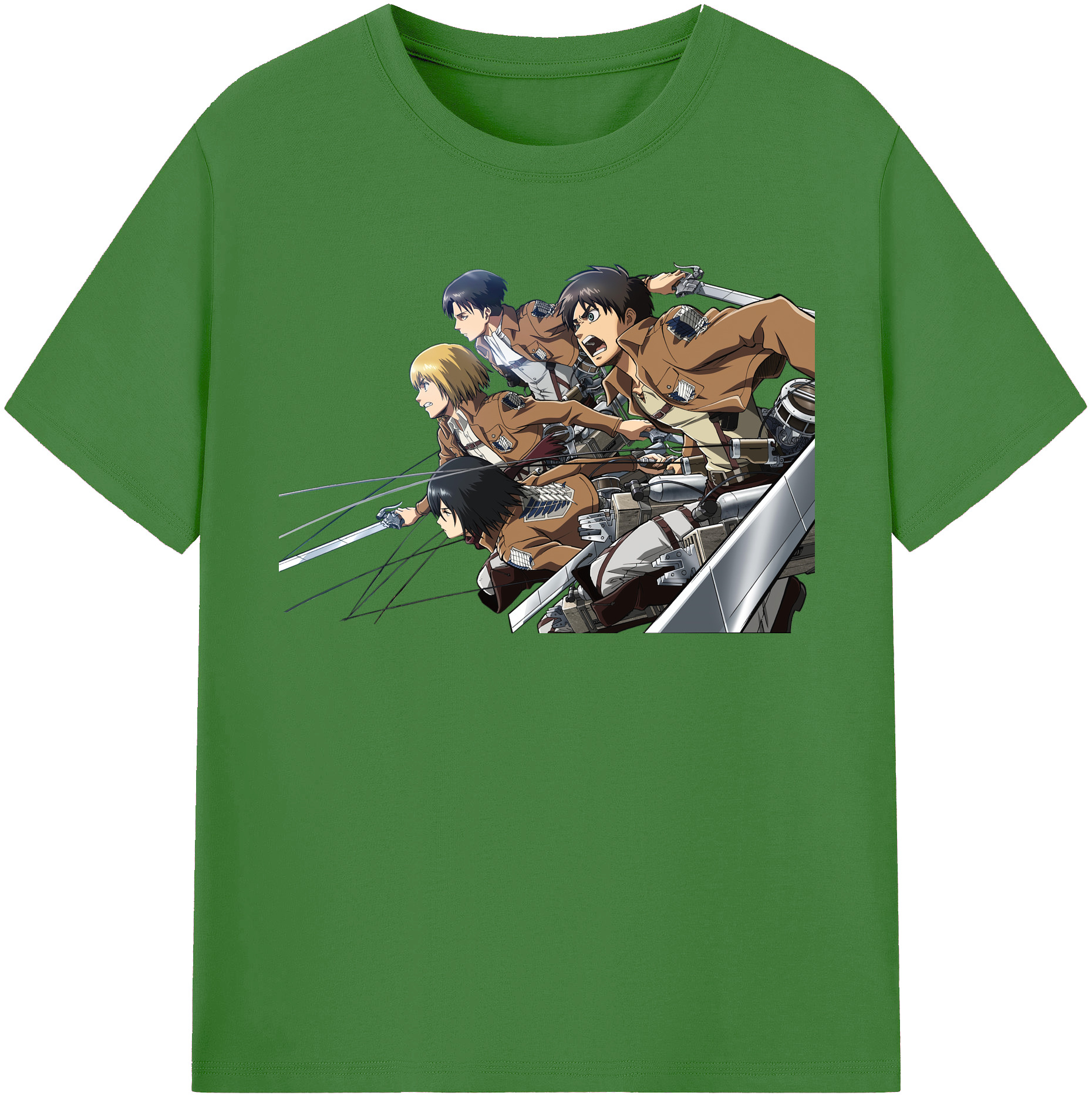 （画像用） 進撃の巨人 Attack on Titan レディースカジュアルプリントTシャツ（綿100％）